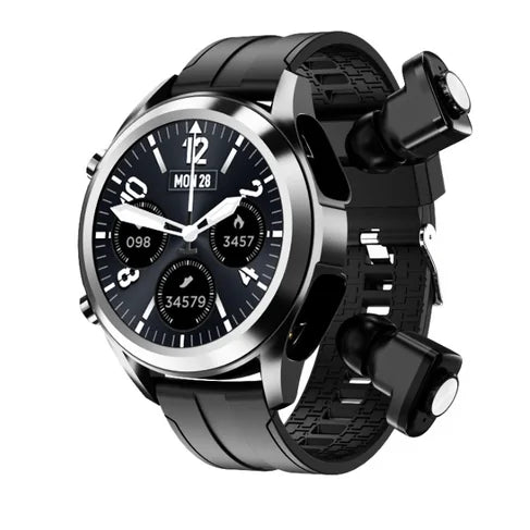 Montre Connectée 2-en-1 avec Écouteurs Sans Fil Intégrés