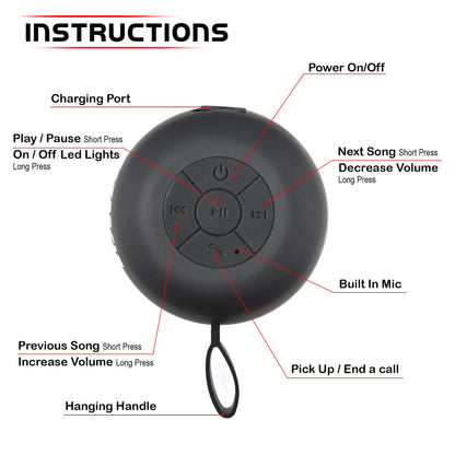 Enceinte Bluetooth Étanche pour Douche