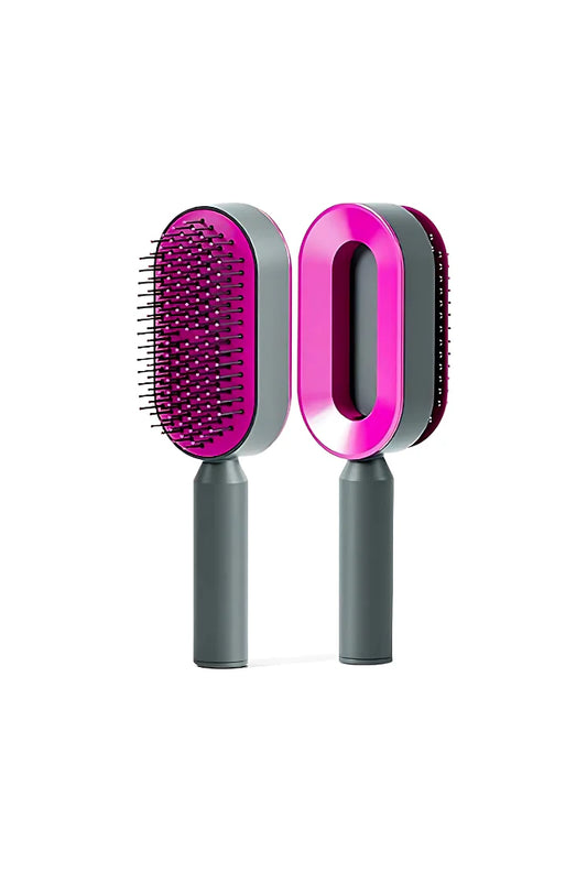 Brosse à Cheveux Auto-Nettoyante - Coussin d'Air 3D